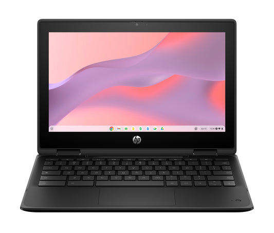 HP Fortis Flip G1m 11 inch Chromebook 29.5 cm (11.6") Touchscreen HD 4 GB LPDDR4x-SDRAM 32 GB eMMC Wi-Fi 6 (802.11ax) Black