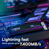 Crucial T500 4 TB PC/Game console Internal SSD | NVMe PCI Express 4.0 M.2