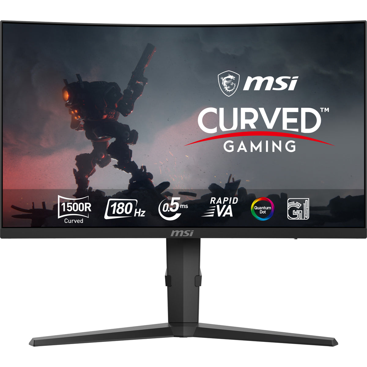 MSI MAG 275CQRF QD E2 27" Wide Quad HD Curved Gaming Monitor | 2560 x 1440 180Hz USB-C HDMI DP