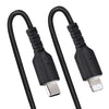 StarTech.com 20in / 50cm USB C to Lightning Cable, MFi Certified, Coiled iPhone Charger Cable, Black, Durable TPE Jacket Aramid Fiber, Heavy Duty Coil Lightning Cable