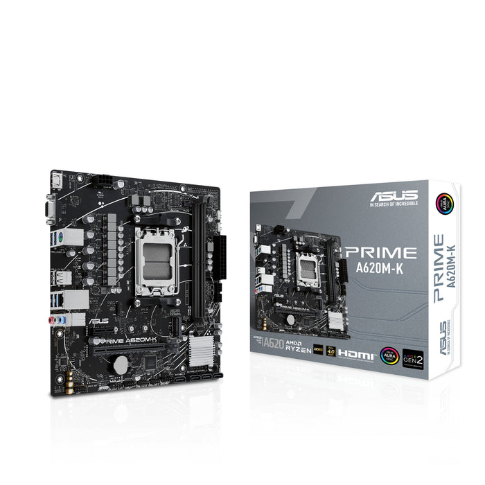 ASUS PRIME A620M-K mATX Motherboard | AM5 | 2x DDR5 Slots