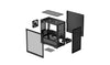DeepCool CH370 Mini Tower PC Case Black | Liquid Cooling Support