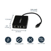 StarTech USB-C to Dual Gigabit Ethernet Adapter with USB (Type-A) Port