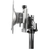 StarTech.com Dual Monitor Stand - Ergonomic Free Standing Dual Monitor Desktop Stand for two 24" VESA Mount Displays - Synchronized Height Adjustable - Double Monitor Pole Mount - Silver