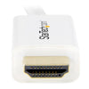 StarTech 6ft (2m) Mini DisplayPort to HDMI Cable - 4K 30Hz Video - mDP to HDMI Adapter Cable - Mini DP or Thunderbolt 1/2 Mac/PC to HDMI Monitor - mDP to HDMI Converter Cord - White