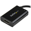 StarTech USB C to HDMI 2.0 Adapter with Power Delivery - 4K 60Hz USB Type-C to HDMI Display Video Converter - 60W PD Pass-Through Charging Port - Thunderbolt 3 Compatible - Black