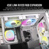 Corsair iCUE LINK RX120 RGB Case Fan | 120mm 2100 RPM 73.5 CFM PWM RGB Magnetic levitation bearing White
