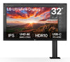 LG 32UN880K-B 32" 4K Ultra HD Monitor | 3840 x 2160 60Hz USB-C HDMI DP