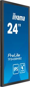 iiyama PROLITE Digital A-board 61 cm (24") LED 600 cd/m² Full HD Black Touchscreen