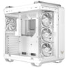 ASUS TUF GAMING GT502 Horizon TG ARGB White Midi Tower PC Case White | Liquid Cooling Support