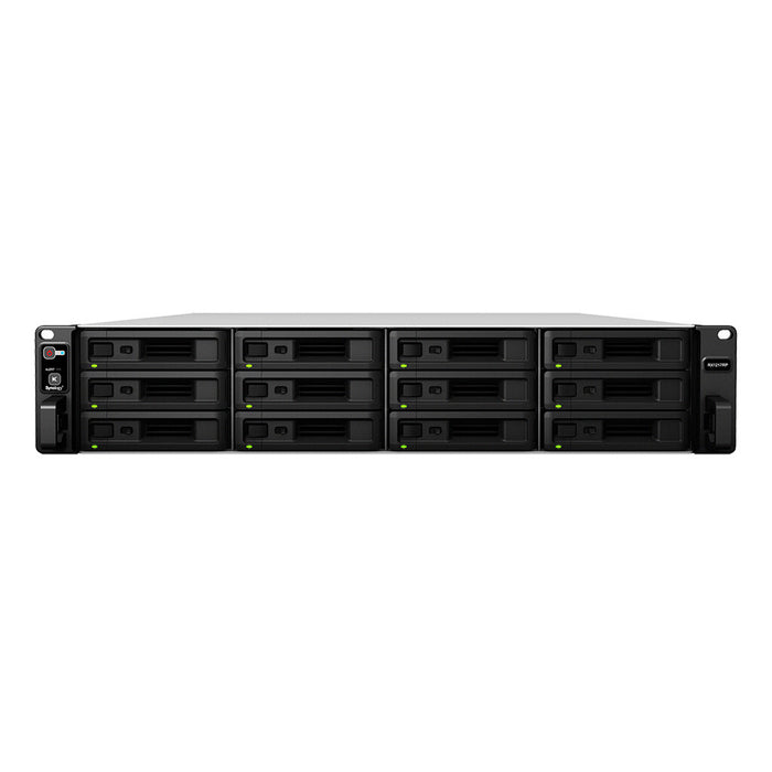 Synology RX1217/144TB-HAT5300 12-Bay Rack (2U) Disk Array | HDD & SSD, Hot-Swap, Black, 12 drives installed