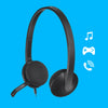 Logitech H340 Headset Wired Head-band Office/Call center USB Type-A Black