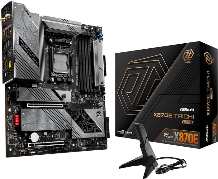 Asrock 90-MXBPA0-A0UAYZ EATX Motherboard | AM5 | 4x DDR5 Slots | Wi-Fi 7