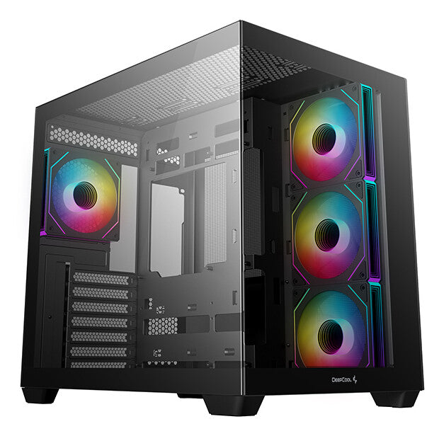 DeepCool CG530 4F ARGB Midi Tower PC Case Black | Liquid Cooling Support