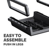 Fellowes Computer Monitor Stand with 3 Height Adjustments - Breyta Monitor Riser with Cable Management - Ergonomic Adjustable Monitor Stand for Computers - Max Weight 15KG - Black