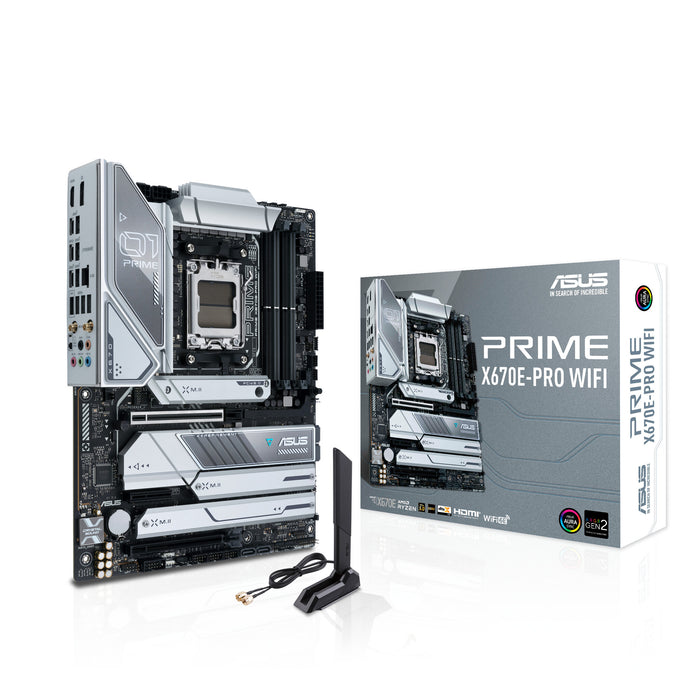 ASUS PRIME X670E-PRO WIFI ATX Motherboard | AM5 | 4x DDR5 Slots | Wi-Fi 6E