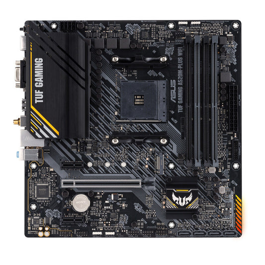 ASUS TUF GAMING A520M-PLUS WIFI micro ATX AMD Motherboard | AM4 Socket - 4 x DDR4 Memory Slots