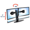 Ergotron Neo Flex Dual Monitor Lift Stand 62.2 cm (24.5") Black