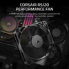Corsair RS120 Case Fan | 120mm 2100 RPM 72.8 CFM PWM Black