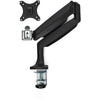 StarTech.com Desk Mount Monitor Arm - Heavy Duty Ergonomic VESA Monitor Arm - Single 9kg Display - Full Motion, Height Adjustable, Articulating - Aluminum - C-Clamp/Grommet- Black