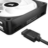 Corsair iCUE LINK QX120 Case Fan | 120mm 2400 RPM 63.1 CFM PWM RGB Black
