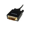 StarTech.com 6ft (1.8m) Mini DisplayPort to DVI Cable - Mini DP to DVI Adapter Cable - 1080p Video - Passive mDP to DVI-D Single Link, mDP or Thunderbolt 1/2 Mac/PC to DVI Monitor/Display