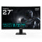 GIGABYTE GS27FC2 27" FHD Curved Gaming Monitor - 1920 x 1080, 240Hz, 1, 350 cd/m², HDR Ready, HDMI 2.0, Displayport 1.4