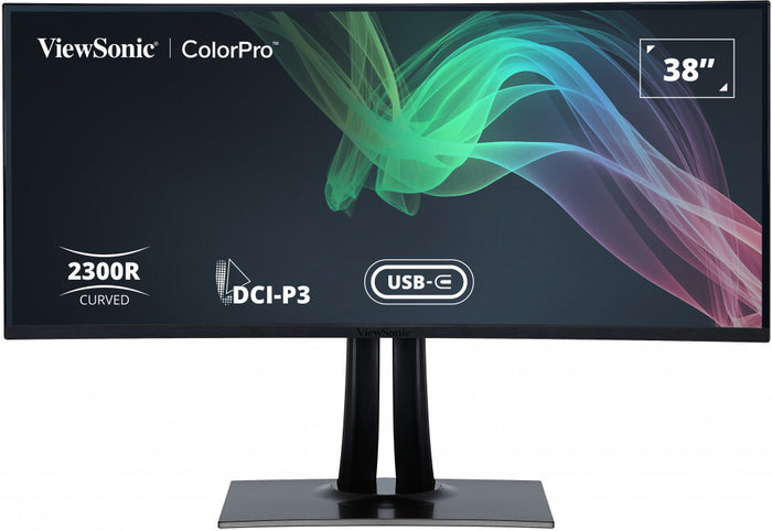 Viewsonic VP3881A 38" Quad HD+ Curved Monitor | 3840 x 1600 60Hz USB-C HDMI DP
