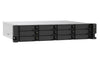 QNAP TS-1273AU-RP-8G Rack (2U) NAS | 12-bay, HDD & SSD, Ryzen Embedded CPU, 8 GB GB RAM, 2 x LAN Ports