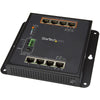 StarTech Industrial 8 Port Gigabit PoE Switch - 4 x PoE+ 30W - Power Over Ethernet - Hardened GbE Layer/L2 Managed Switch - Rugged High Power Gigabit Network Switch IP-30/-40C to +75C