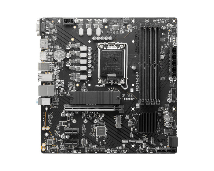 MSI PRO B760M-P mATX Motherboard | LGA1700 | 4x DDR5 Slots