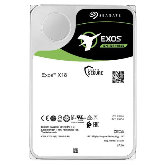 Seagate Internal Hard Drive  Exos X18 3.5" 16000 GB Serial ATA III