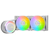 MSI MAG CORELIQUID E240 WHITE AIO Liquid Cooler | 240mm 3000 RPM 75.04 CFM PWM RGB White