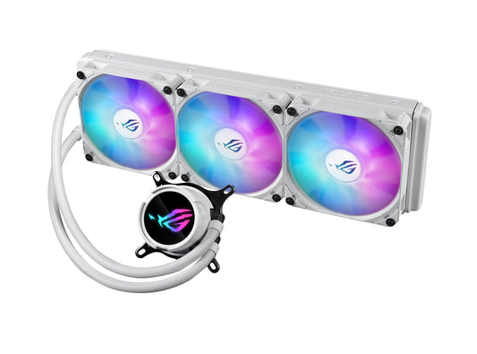 ASUS ROG Strix LC III 360 ARGB White Edition AIO Liquid Cooler | 360mm 70.38 CFM PWM RGB Intel & AMD Compatible White