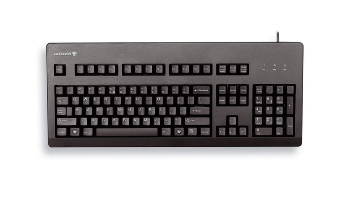 CHERRY G80-3000 BLACK SWITCH, Keyboard, Corded, Black, USB/PS2 (QWERTY - UK) Mechanical Keyboard | Wired, QWERTY, Black