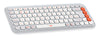 Logitech POP Icon Combo Keyboard | Wireless, QWERTY, Orange, Mouse Included