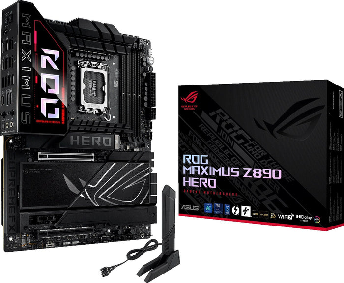 ASUS ROG MAXIMUS Z890 HERO BTF ATX Motherboard | LGA1851 | 4x DDR5 Slots | Wi-Fi 7