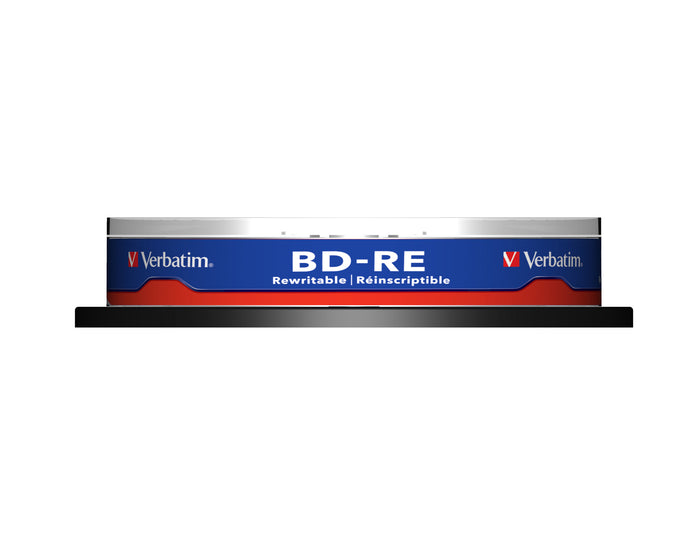 Verbatim Blank Blu-Ray Disc BD-RE SL 25GB 2x 10 Pack Spindle 10 pc(s)