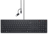 DELL KB525C Keyboard | Wired, QWERTY, Black, Backlit