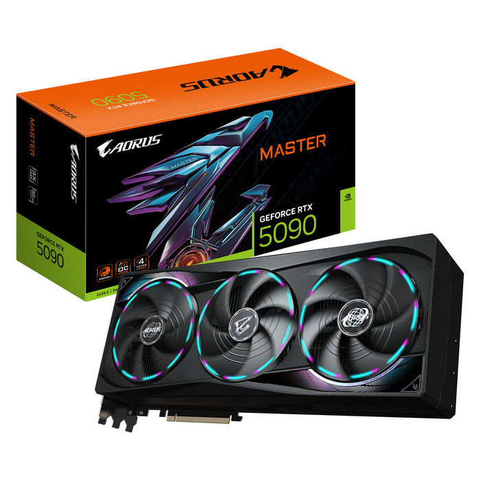Gigabyte GeForce RTX 5090 32 GB GDDR7 Overclocked Graphics Card | PCIe 5.0 x16 | 3 x DP and 1 x HDMI | Active Cooling
