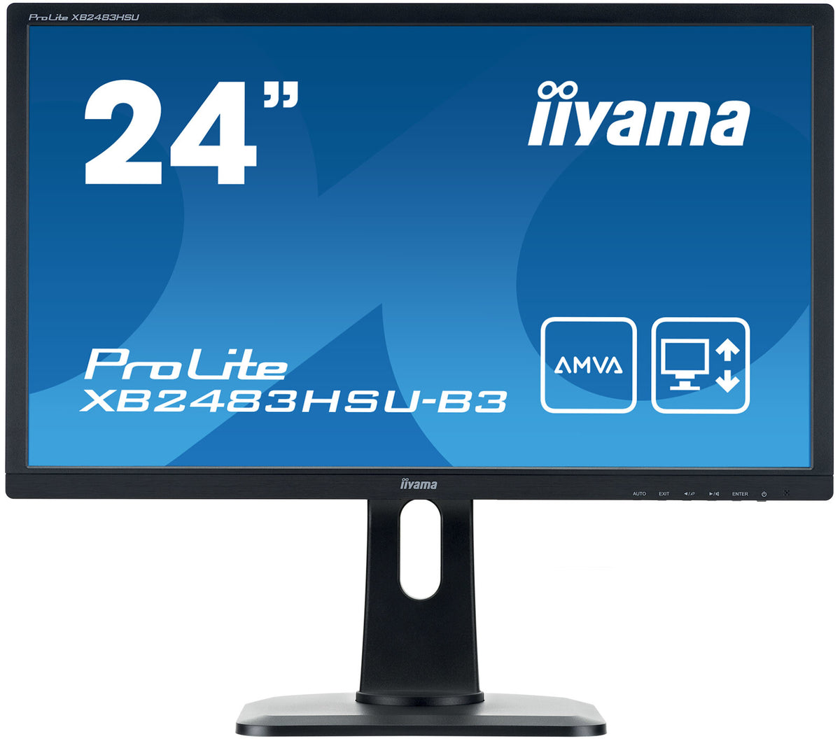 iiyama ProLite XB2483HSU-B3 24" Full HD Monitor | 1920 x 1080 HDMI VGA DP