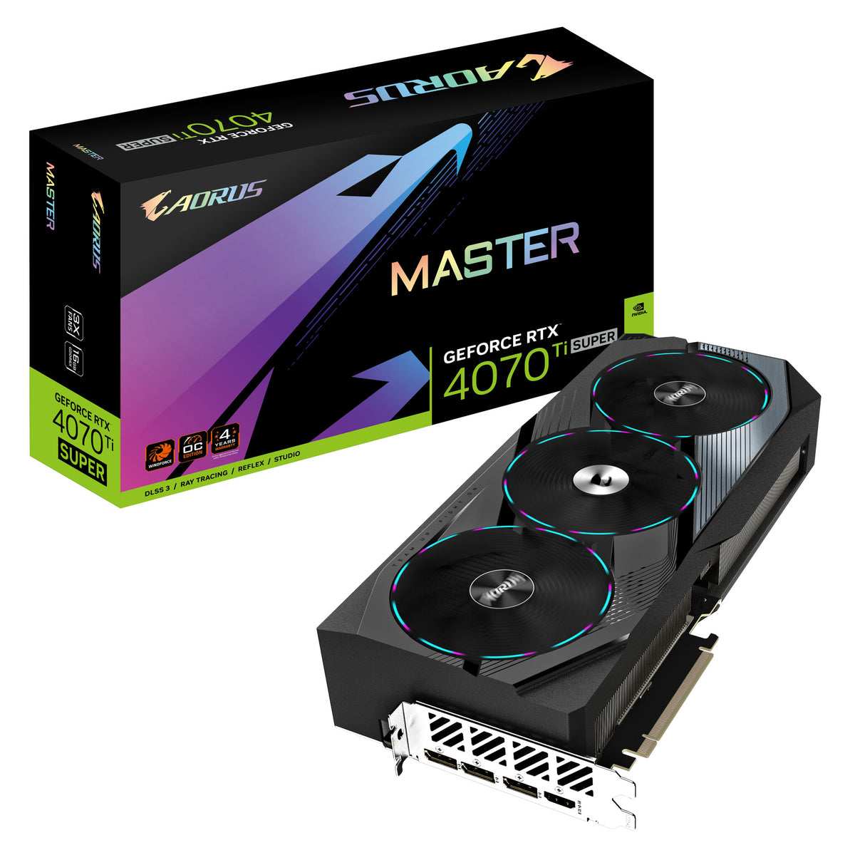 Gigabyte GeForce RTX 4070 Ti SUPER 16 GB GDDR6X Graphics Card | PCIe 4.0 | 3 ? DP and 1 ? HDMI | Active Cooling