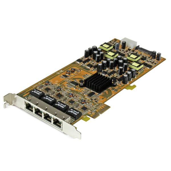 StarTech 4 Port Gigabit Power over Ethernet PCIe Network Card - PSE / PoE PCI Express NIC