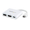 StarTech USB-C Multiport Adapter with HDMI - USB 3.0 Port - 60W PD - White