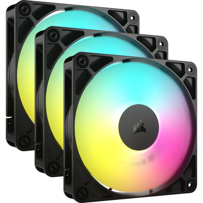 Corsair RS120 ARGB Case Fan | 120mm 2100 RPM 72.8 CFM PWM RGB Black