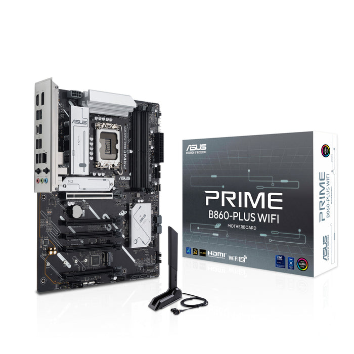 ASUS PRIME B860-PLUS WIFI ATX Motherboard | LGA1851 | 4x DDR5 Slots | Wi-Fi 6E
