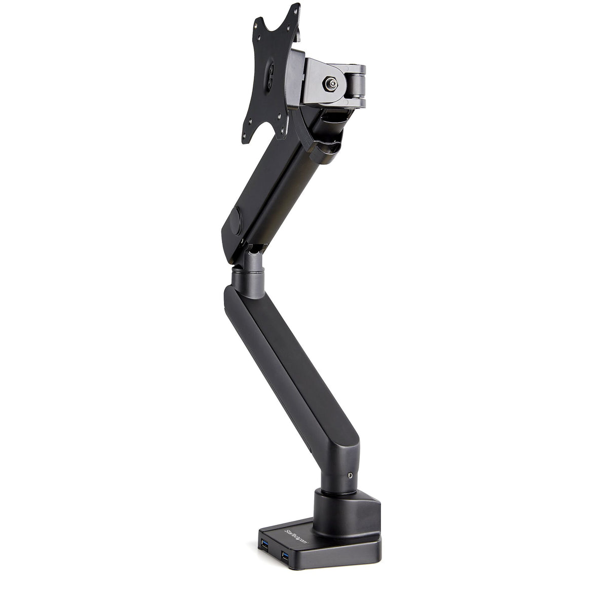 StarTech Desk Mount Monitor Arm with 2x USB 3.0 ports - Slim Full Motion Adjustable Single Monitor VESA Mount up to 8kg Display - Ergonomic Articulating Arm - Desk Clamp/Grommet
