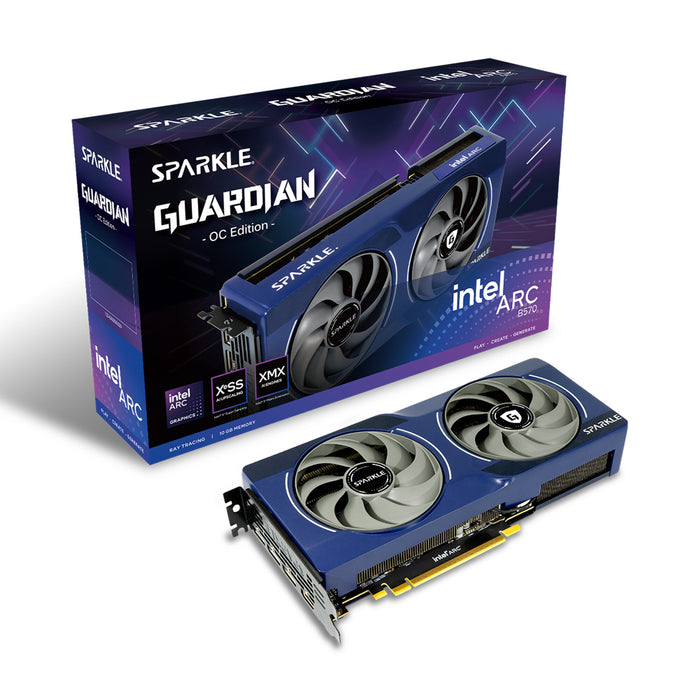 Sparkle Technology Arc B570 10 GB GDDR6 Overclocked Graphics Card | PCIe 4.0 x8 | 3 x DP and 1 x HDMI | Active Cooling