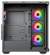 Solus Panoramic Gaming PC Case - 3 x Side Fans and 1 x Rear Fan - ARGB Fan Controller