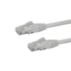 StarTech 100ft CAT6 Ethernet Cable - White CAT 6 Gigabit Ethernet Wire -650MHz 100W PoE RJ45 UTP Network/Patch Cord Snagless w/Strain Relief Fluke Tested/Wiring is UL Certified/TIA